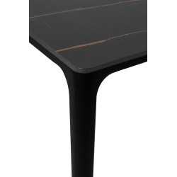 Stół SLIM 200x100 czarny/biały – nowoczesny stół z marmuru