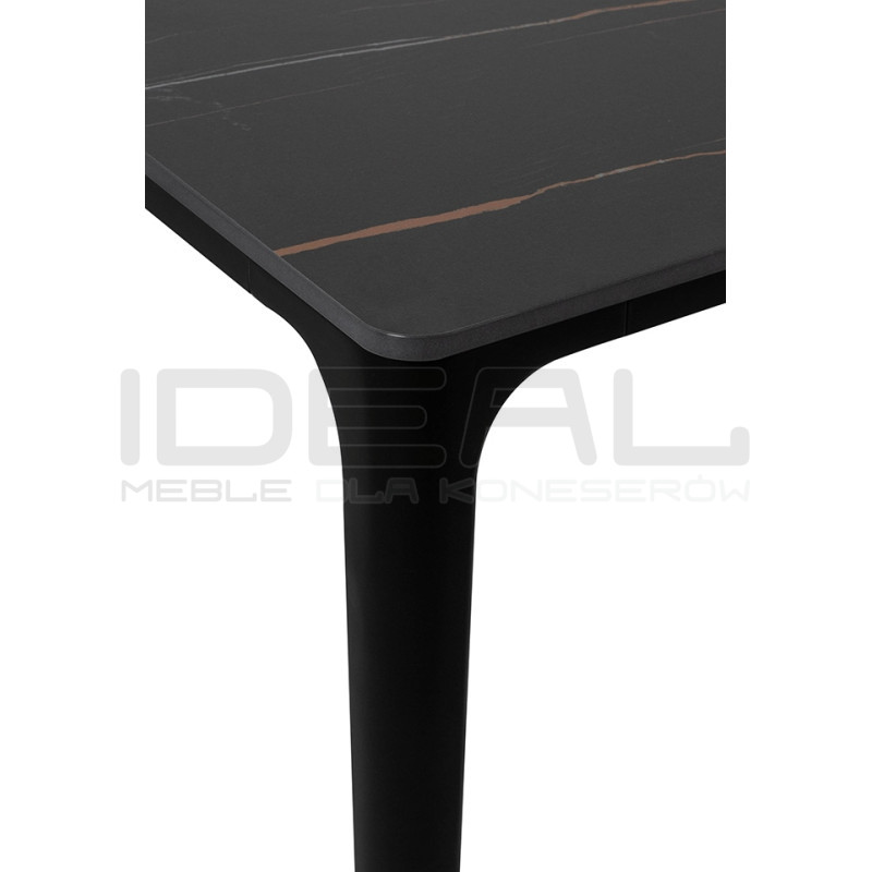Stół SLIM 200x100 czarny/biały – nowoczesny stół z marmuru