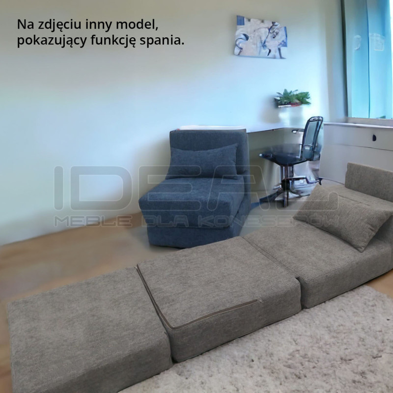 Sofa Chesterfield rozkładana materac składany Madame 2 osobowa