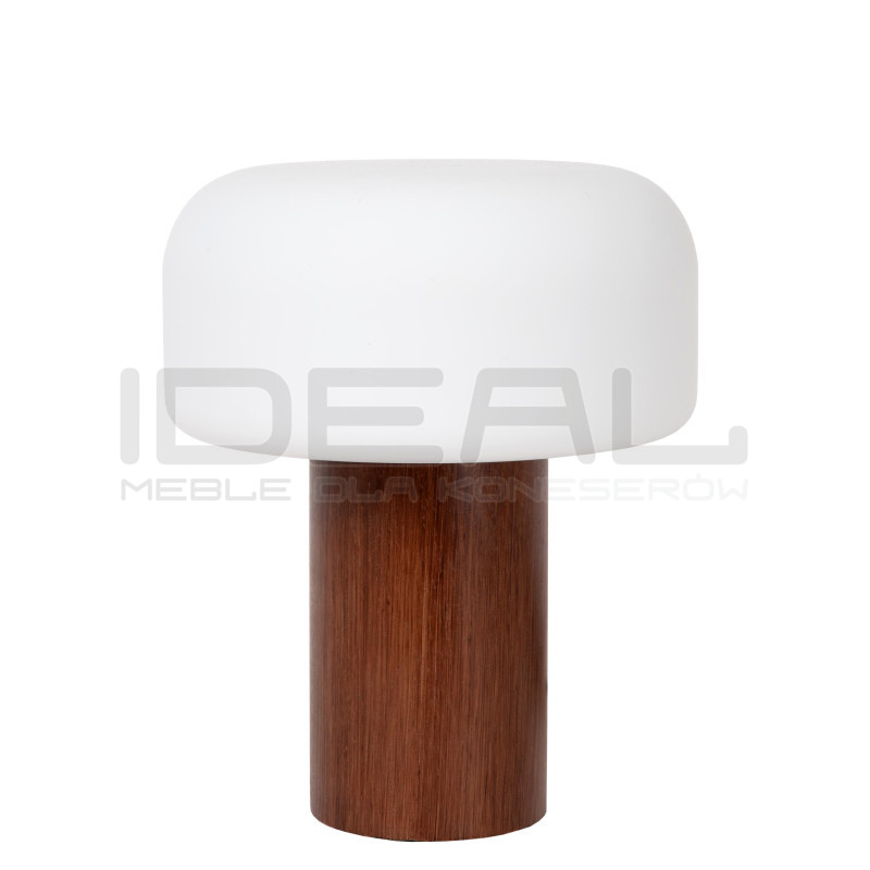 Lampa CENTI – elegancka lampa stołowa z drewnianą podstawą