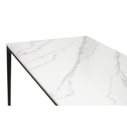 Stół SLIM 240x100 biały – ceramiczny marmur| IdealMeble.pl