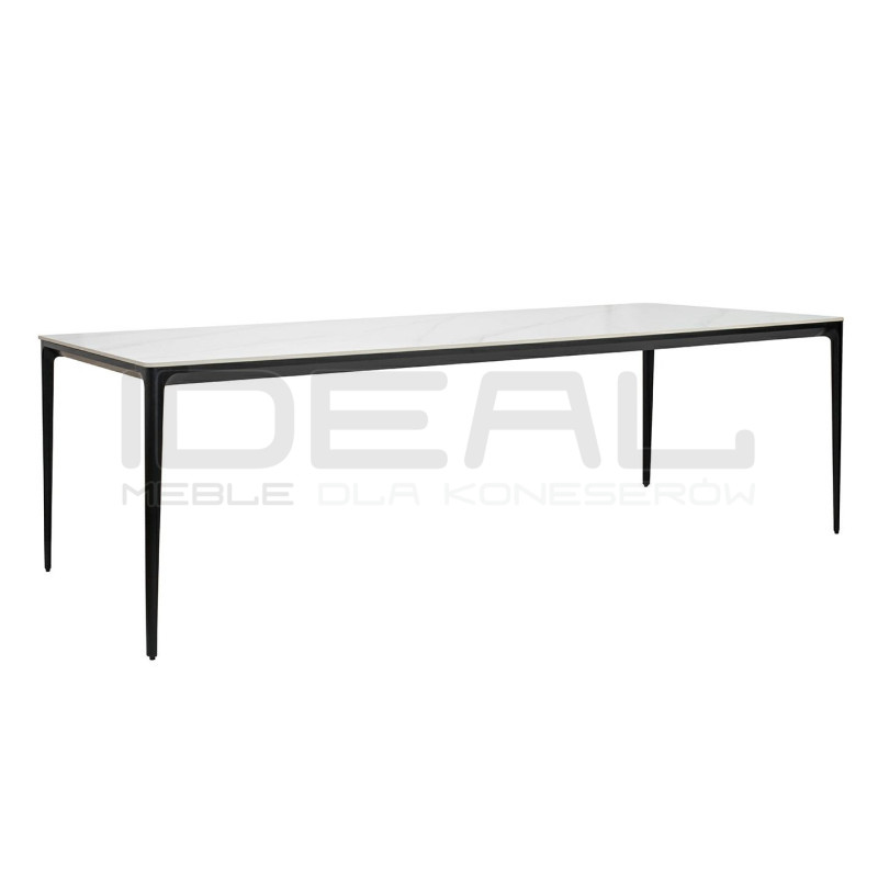 Stół SLIM 240x100 biały – ceramiczny marmur| IdealMeble.pl