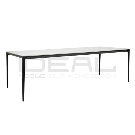 Stół SLIM 240x100 biały – ceramiczny marmur| IdealMeble.pl
