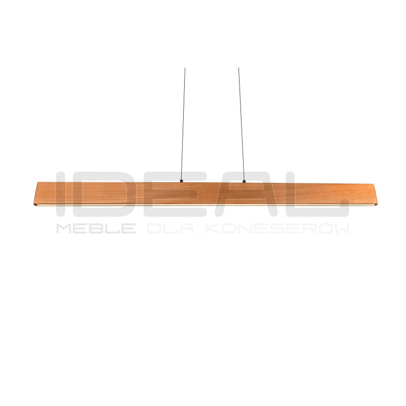 Lampa pozioma drewniana Kler 150 cm – długa lampa nad stół