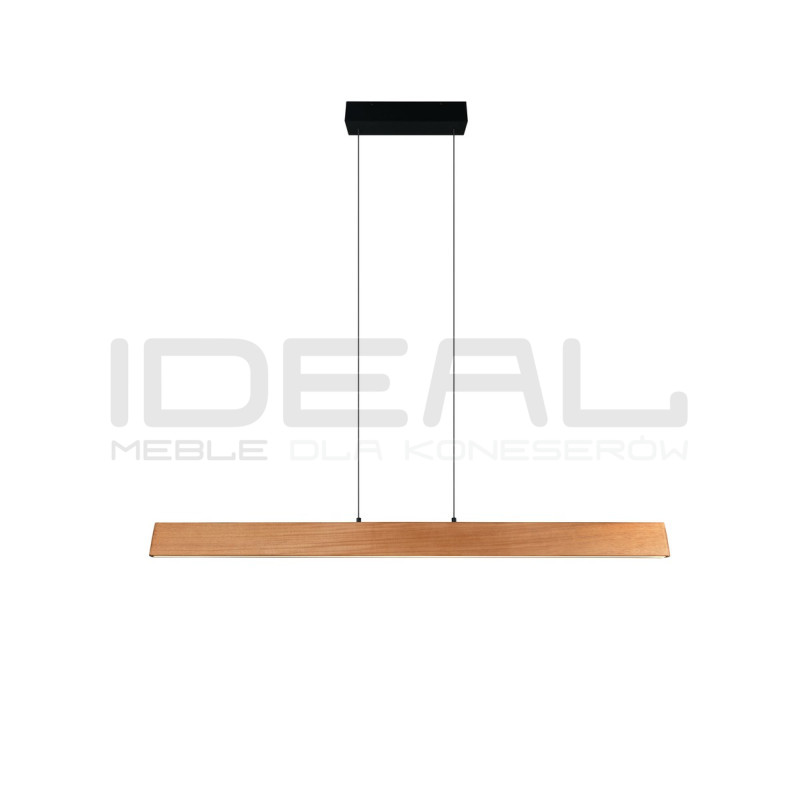 Lampa pozioma drewniana Kler 115 cm – lampa nad stół i wyspę