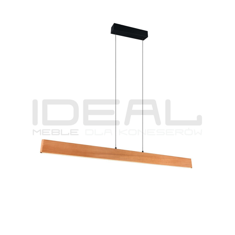 Lampa pozioma drewniana Kler 115 cm – lampa nad stół i wyspę