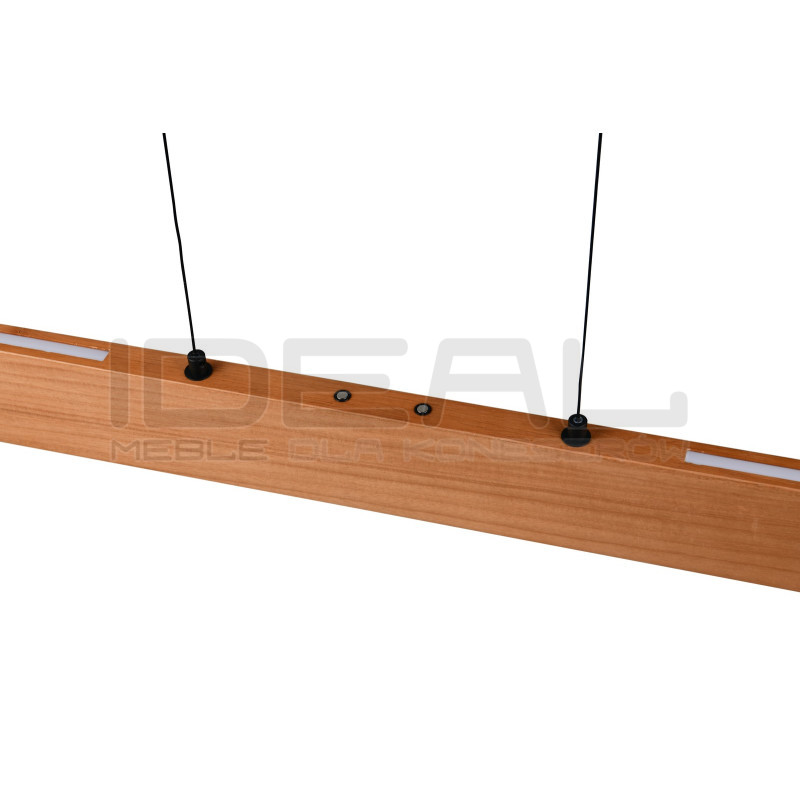 Lampa pozioma drewniana Kler 115 cm – lampa nad stół i wyspę