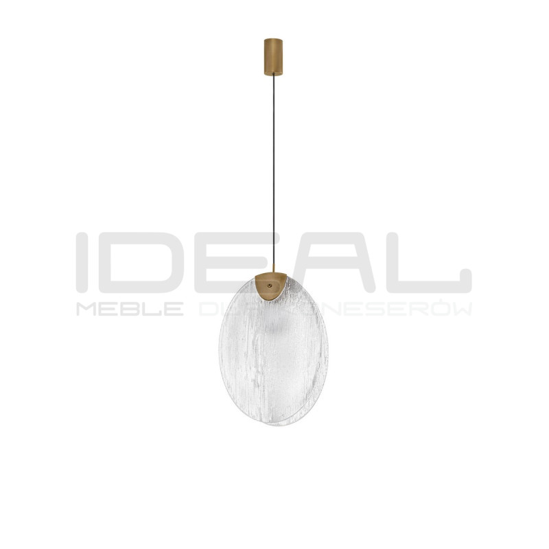 Lampa wisząca Frozen LED – szklana lampa do salonu i jadalni