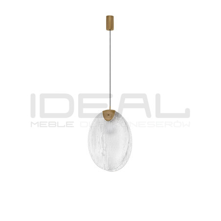 Lampa wisząca Frozen LED – szklana lampa do salonu i jadalni