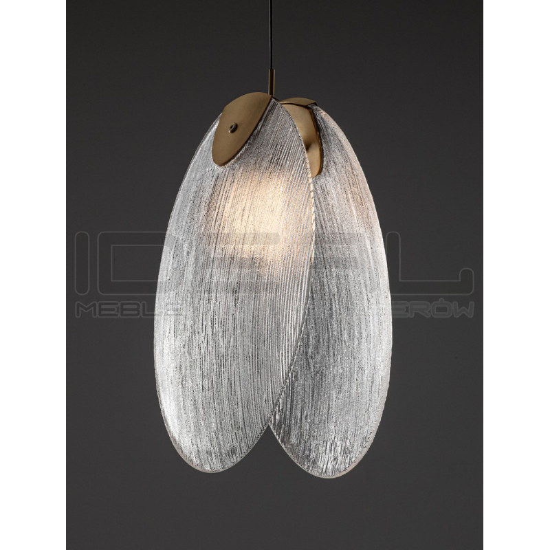 Lampa wisząca Frozen LED – szklana lampa do salonu i jadalni