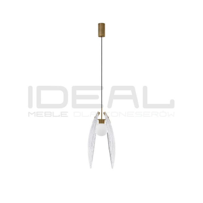 Lampa wisząca Frozen LED – szklana lampa do salonu i jadalni