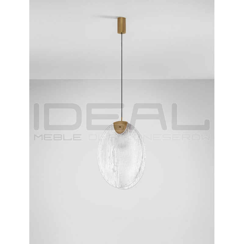 Lampa wisząca Frozen LED – szklana lampa do salonu i jadalni