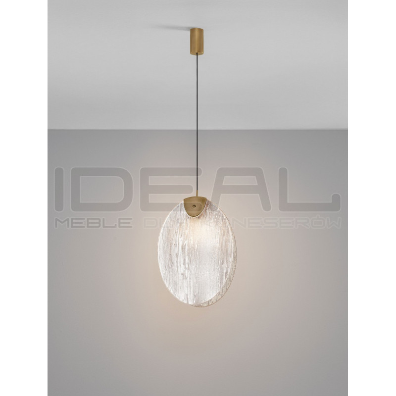 Lampa wisząca Frozen LED – szklana lampa do salonu i jadalni