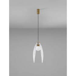 Lampa wisząca Frozen LED – szklana lampa do salonu i jadalni