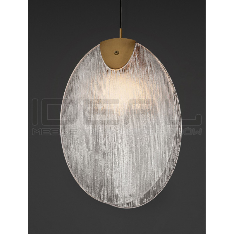 Lampa wisząca Frozen LED – szklana lampa do salonu i jadalni