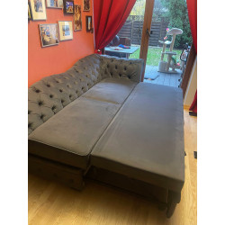 Szezlong Chesterfield Normal Z Funkcją Spania