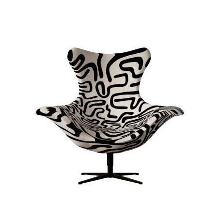 Fotel U25 Black Line – designerski fotel autorki Katarzyny Jasyk