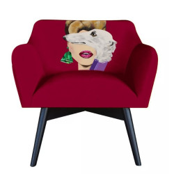 Fotel POP-ART New Romantic według Małgorzaty Łodygowskiej