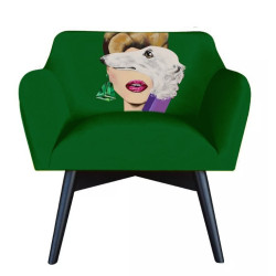 Fotel NEW ROMANTIC POP-ART | Designerski fotel do salonu
