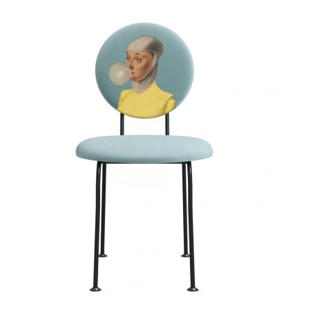 Krzesło CURIOS Kobieta z gumą balonową – designerskie krzesło