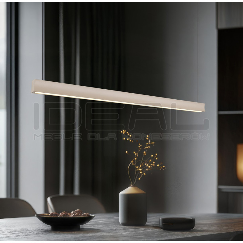 Beżowa lampa Kangoo nad stół i wyspę | Warm Beige – Regulowana