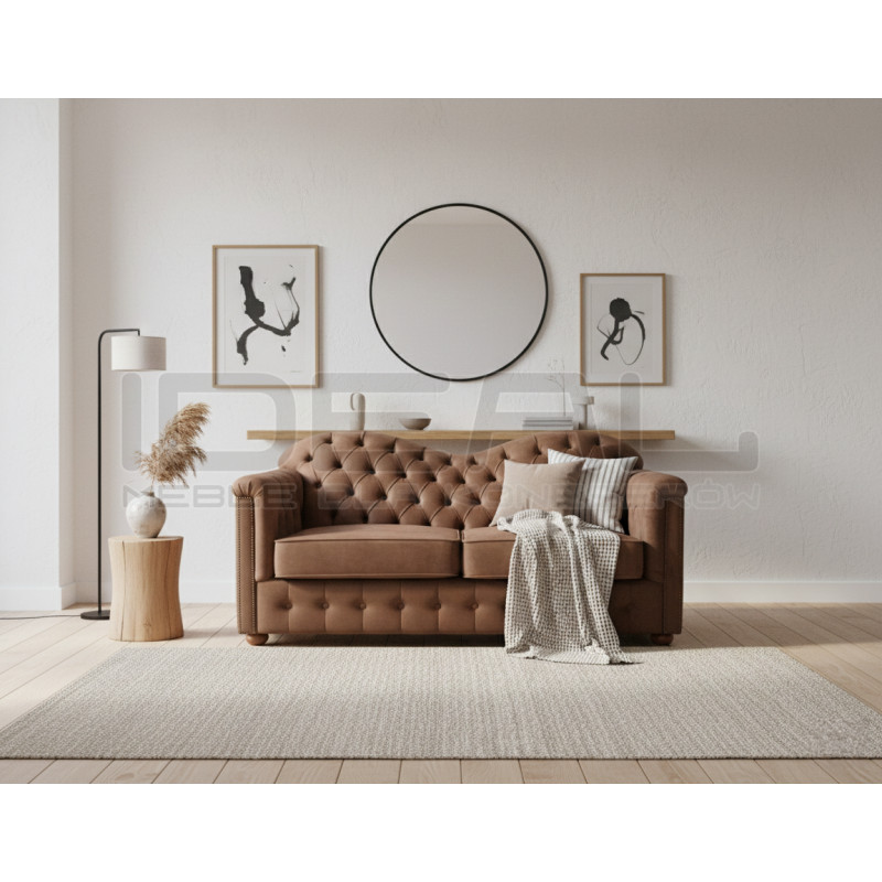 Sofa Chesterfield z funkcją spania Mondelebrity 3 os. | IdealMeble.pl