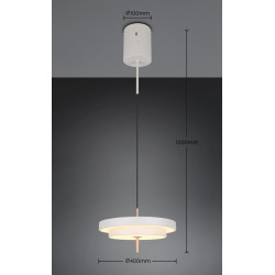 Move 40 – lampa wisząca LED z regulacją jasności i barwy światła