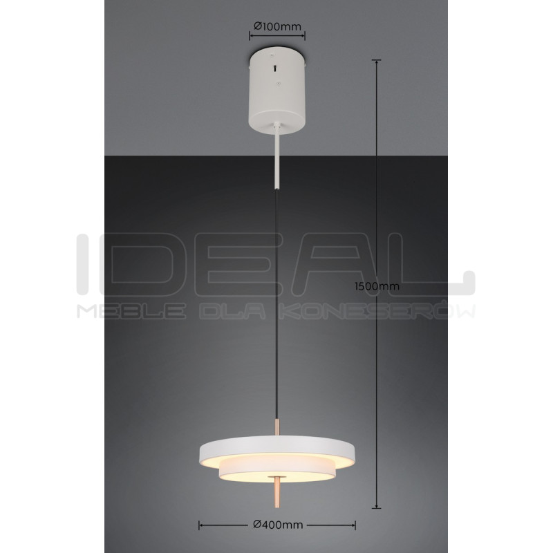 Move 40 – lampa wisząca LED z regulacją jasności i barwy światła