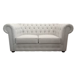 Pikowana Sofa Chesterfield March w tkaninie 3 os.