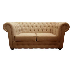 Pikowana Sofa Chesterfield March w tkaninie 3 os.