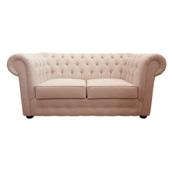 Pikowana Sofa Chesterfield March w tkaninie 3 os.