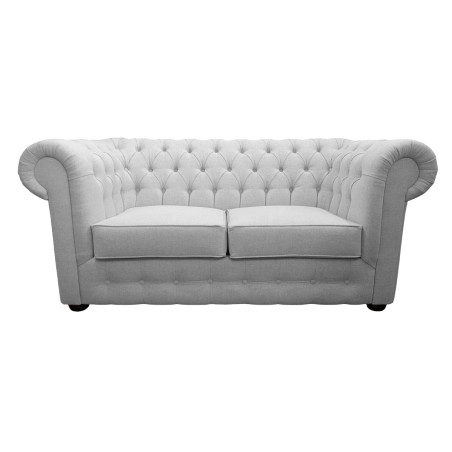 Pikowana Sofa Chesterfield March w tkaninie 3 os.