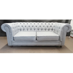 Sofa Chesterfield w tkaninie Lady 3 osobowa | IdealMeble.pl