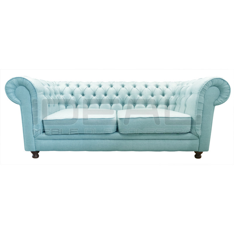 Sofa Chesterfield w tkaninie Lady 3 osobowa | IdealMeble.pl