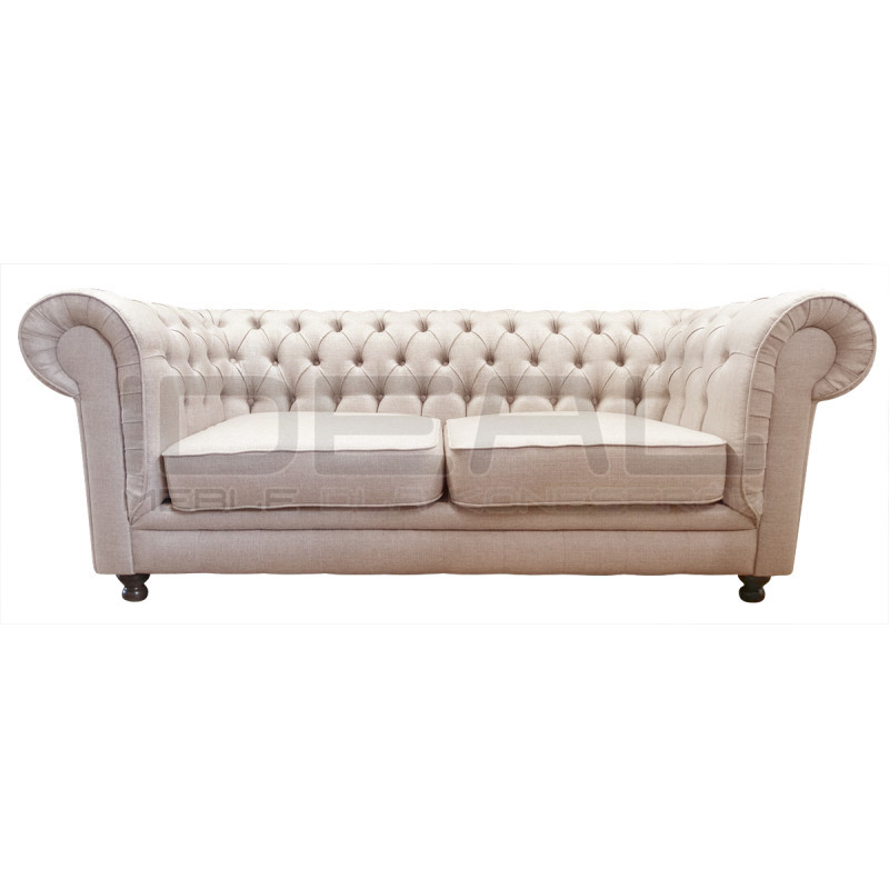 Sofa Chesterfield w tkaninie Lady 3 osobowa | IdealMeble.pl