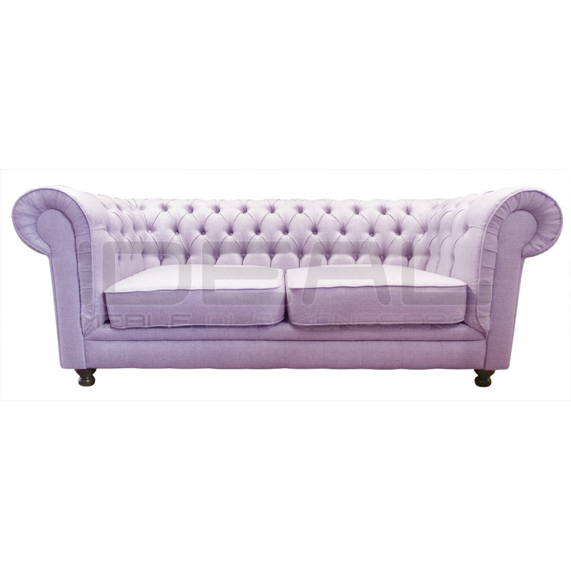 Sofa Chesterfield w tkaninie Lady 3 osobowa | IdealMeble.pl