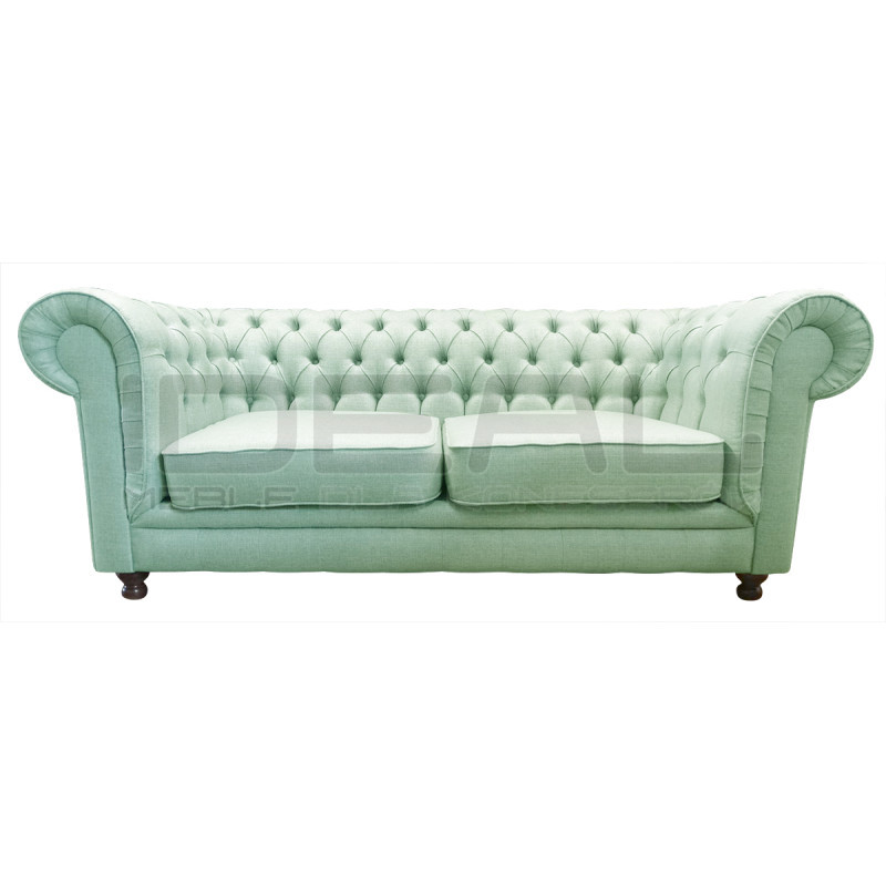 Sofa Chesterfield w tkaninie Lady 3 osobowa | IdealMeble.pl