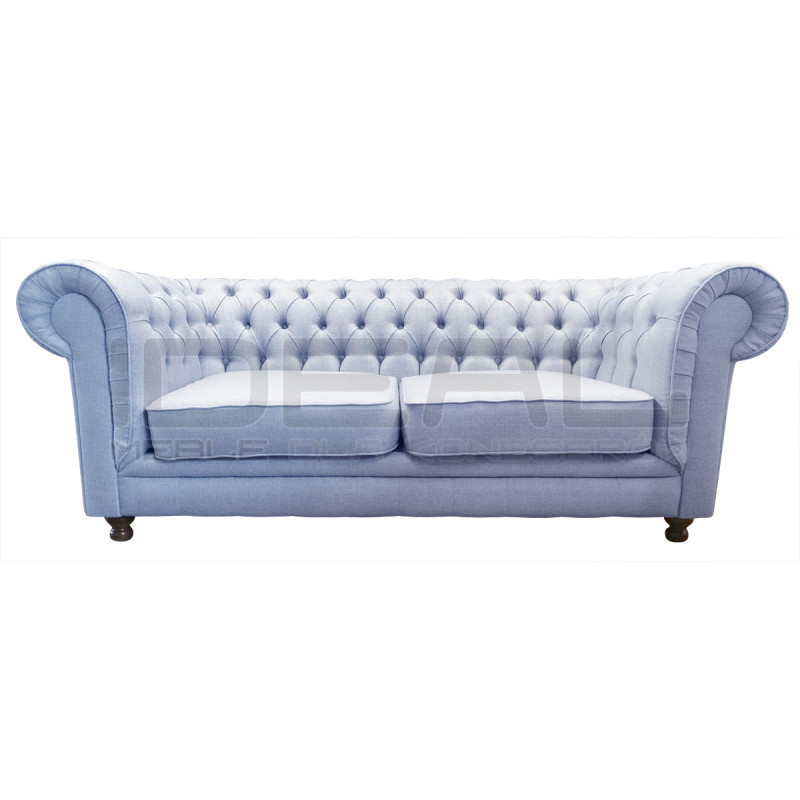 Sofa Chesterfield w tkaninie Lady 3 osobowa | IdealMeble.pl