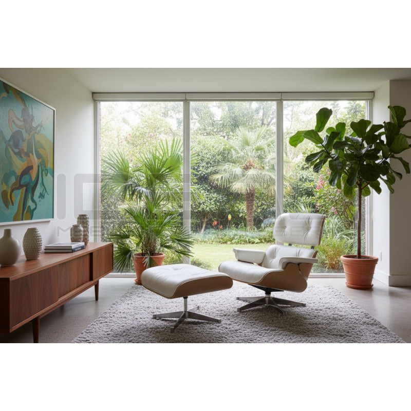 Fotel wypoczynkowy Lounge z podnóżkiem – komfort i design