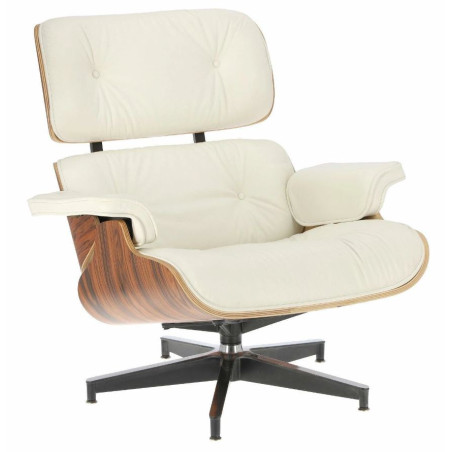 Fotel modernistyczny Lounge z podnóżkiem – elegancja i komfort