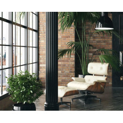 Fotel modernistyczny Lounge z podnóżkiem – elegancja i komfort