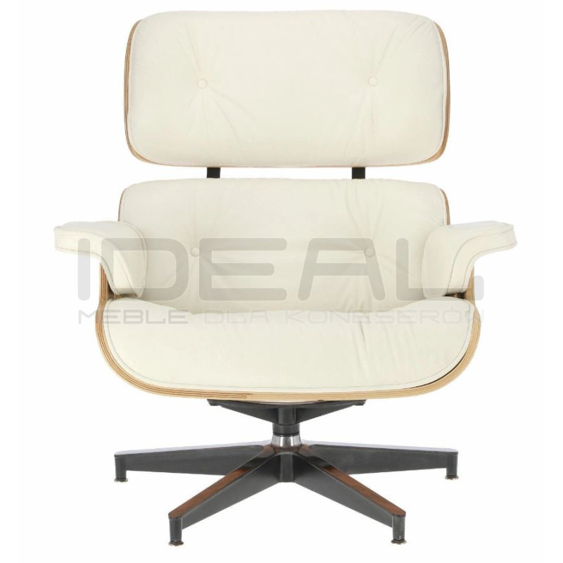 Fotel modernistyczny Lounge z podnóżkiem – elegancja i komfort