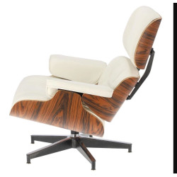 Fotel modernistyczny Lounge z podnóżkiem – elegancja i komfort