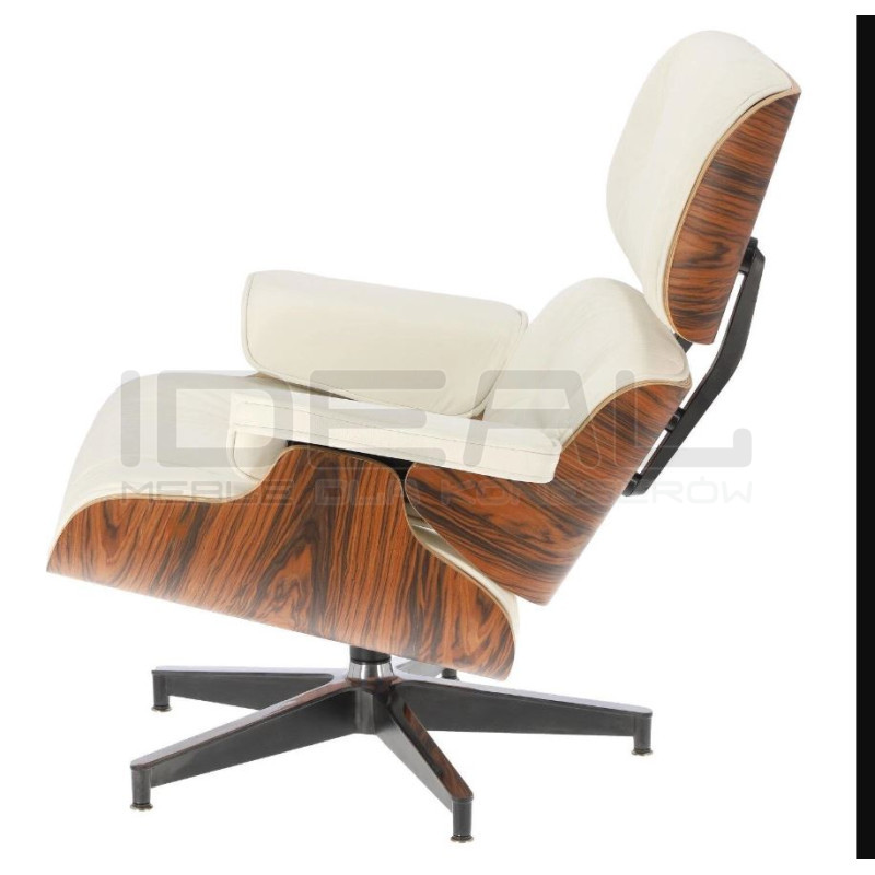 Fotel modernistyczny Lounge z podnóżkiem – elegancja i komfort