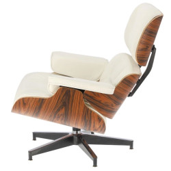 Fotel modernistyczny Lounge z podnóżkiem – elegancja i komfort