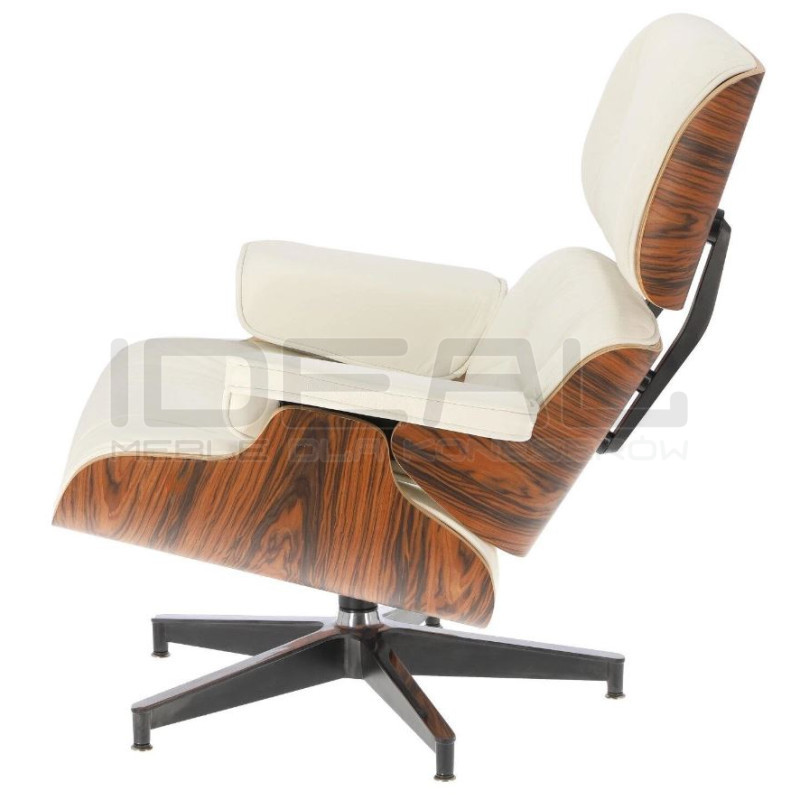 Fotel modernistyczny Lounge z podnóżkiem – elegancja i komfort