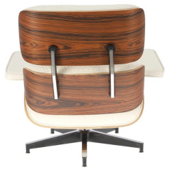 Fotel modernistyczny Lounge z podnóżkiem – elegancja i komfort