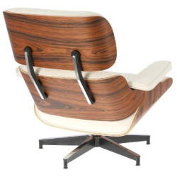 Fotel modernistyczny Lounge z podnóżkiem – elegancja i komfort