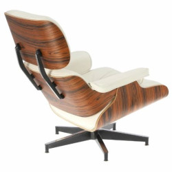 Fotel modernistyczny Lounge z podnóżkiem – elegancja i komfort