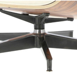 Fotel modernistyczny Lounge z podnóżkiem – elegancja i komfort